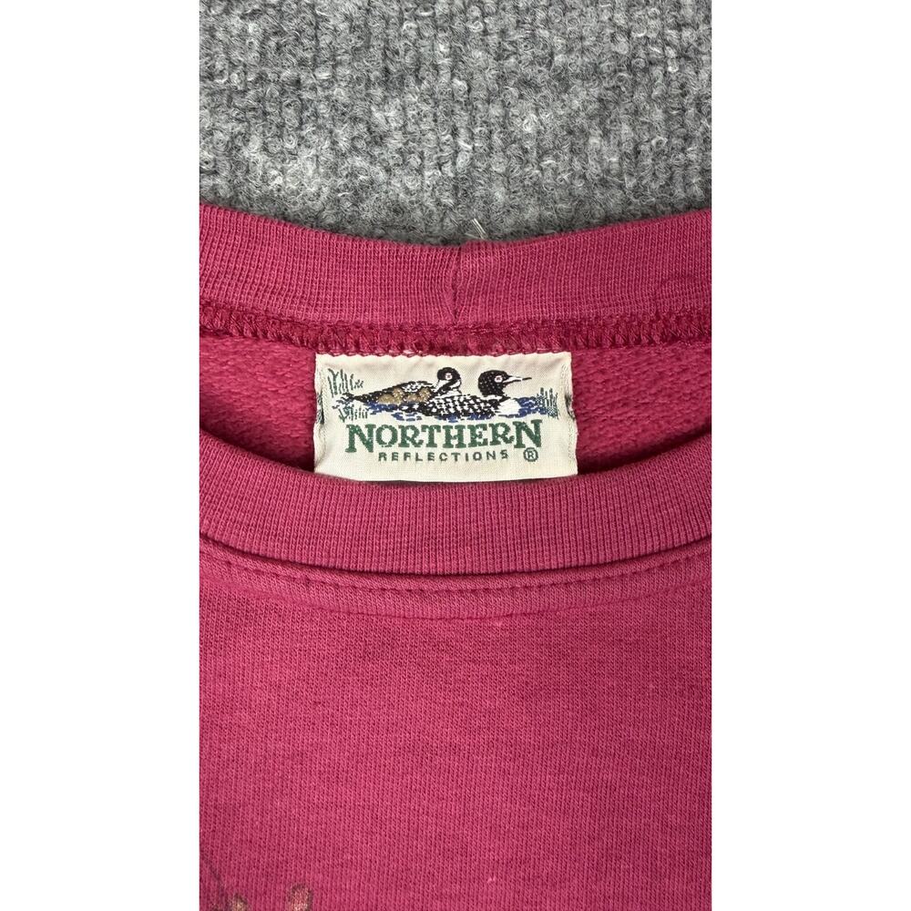 Northern Reflections Women Large Floral Fall Holiday Sweatshirt VTG #1098 - Picture 6 of 6